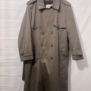 Men's Double-Breasted Trench Coat - Taupe